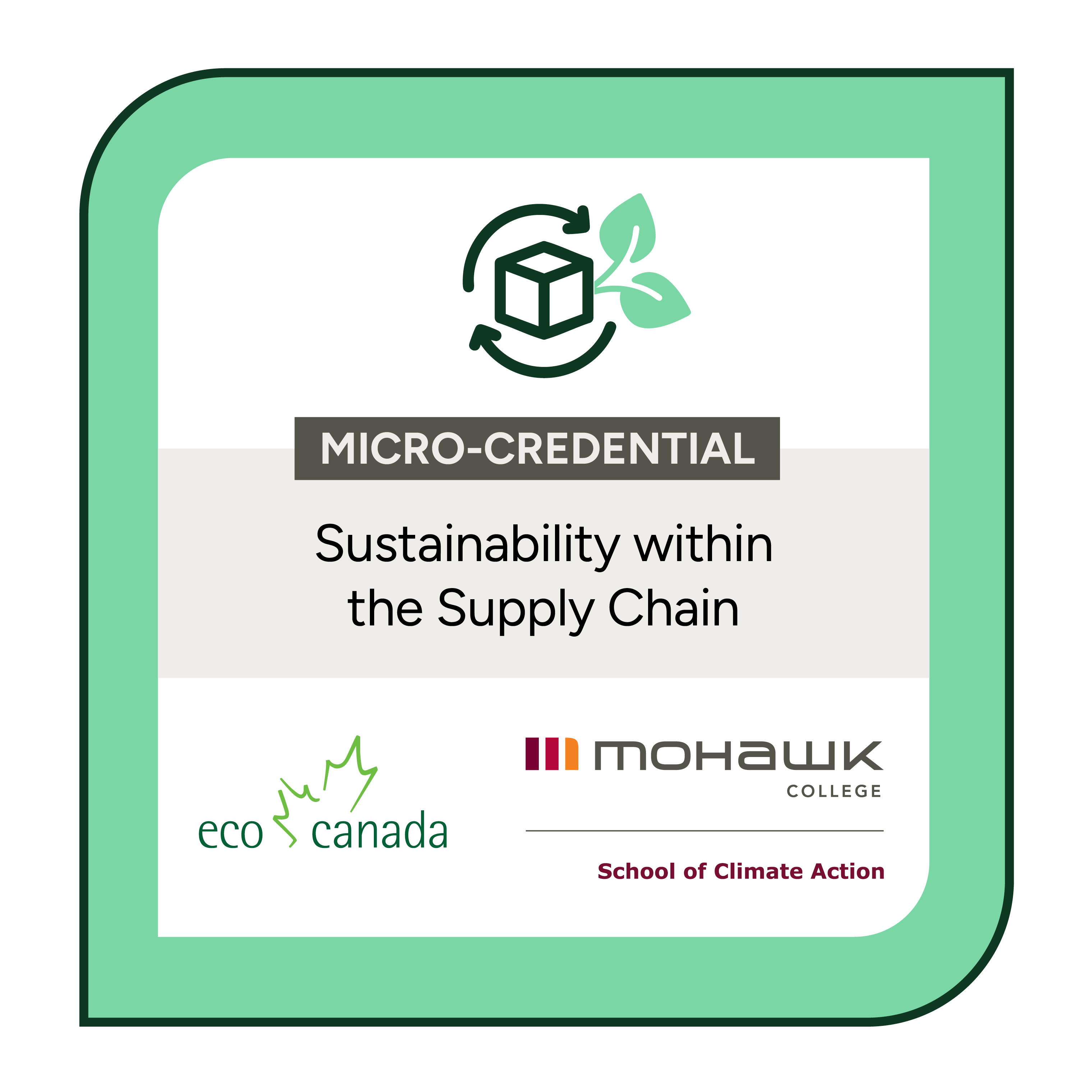 The Sustainability within the Supply Chain Badge