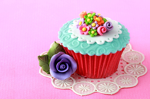 a beautifully decorated cupcake